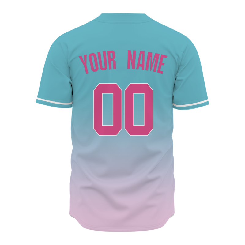 Custom Blue Purple Gradient Classic Style Fashion Design Authentic Baseball Jersey