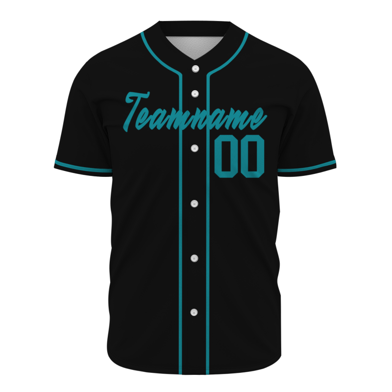 Custom Black GreenFashion Design Classic Style Authentic Baseball Jersey