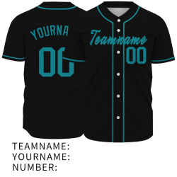 Custom Black GreenFashion Design Classic Style Authentic Baseball Jersey