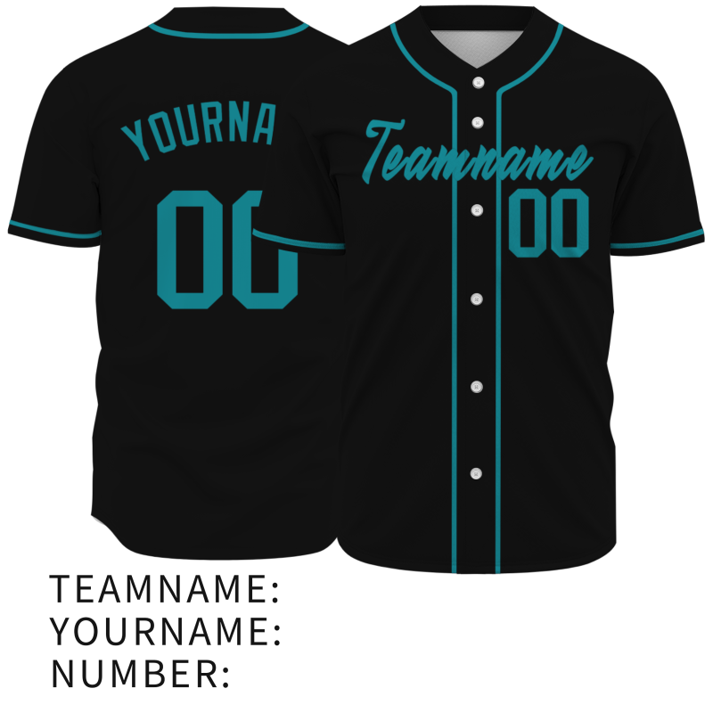 Custom Black GreenFashion Design Classic Style Authentic Baseball Jersey