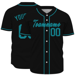 Custom Black GreenFashion Design Classic Style Authentic Baseball Jersey