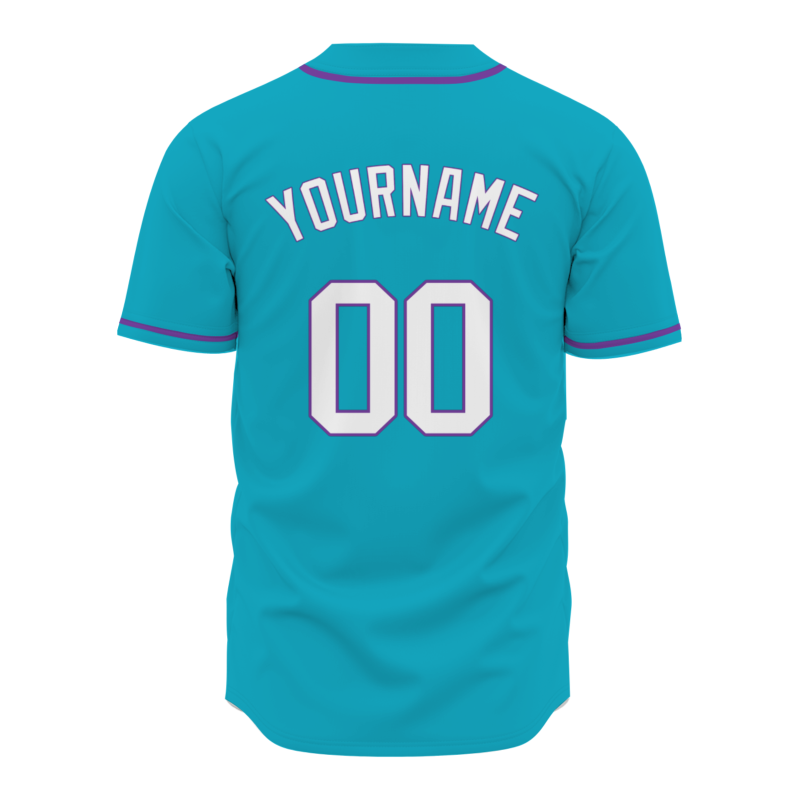 Custom  Blue White Purple Baseball Jersey Personalized Fashion Classic Style Design Authentic