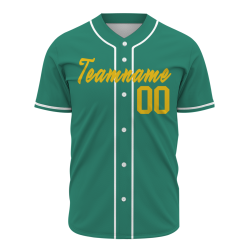 Custom  Green Yellow - White Personalized Fashion Classic Style Design Authentic Baseball Jersey