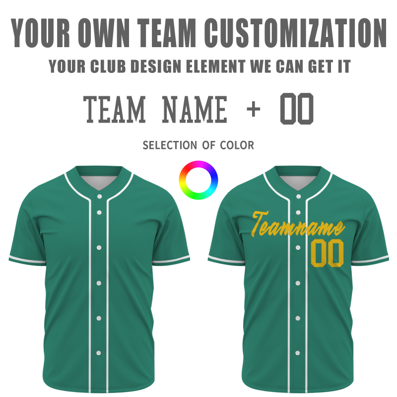 Custom  Green Yellow - White Personalized Fashion Classic Style Design Authentic Baseball Jersey