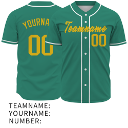 Custom  Green Yellow - White Personalized Fashion Classic Style Design Authentic Baseball Jersey