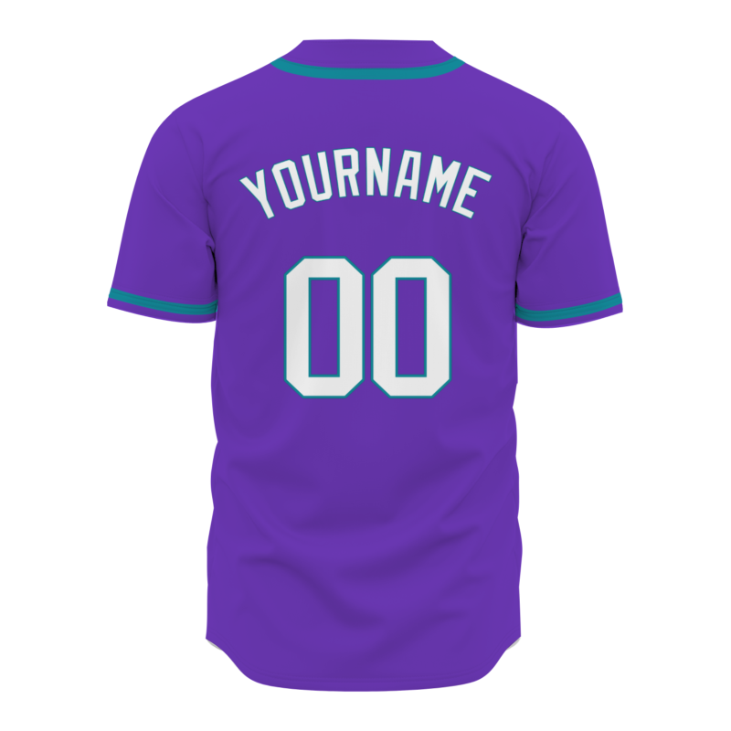 Custom  Purple Blue-White Authentic Baseball Jersey Personalized Fashion Design Classic Style