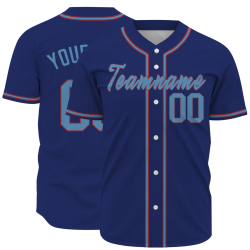 Custom Purple Blue Classic Style Fashion Design Full Button Baseball Jersey