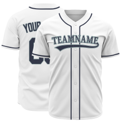 Custom White Black Green Fashion Design Classic Style Button Baseball Jersey