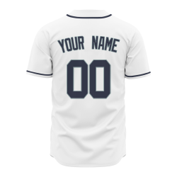 Custom White Black Green Fashion Design Classic Style Button Baseball Jersey