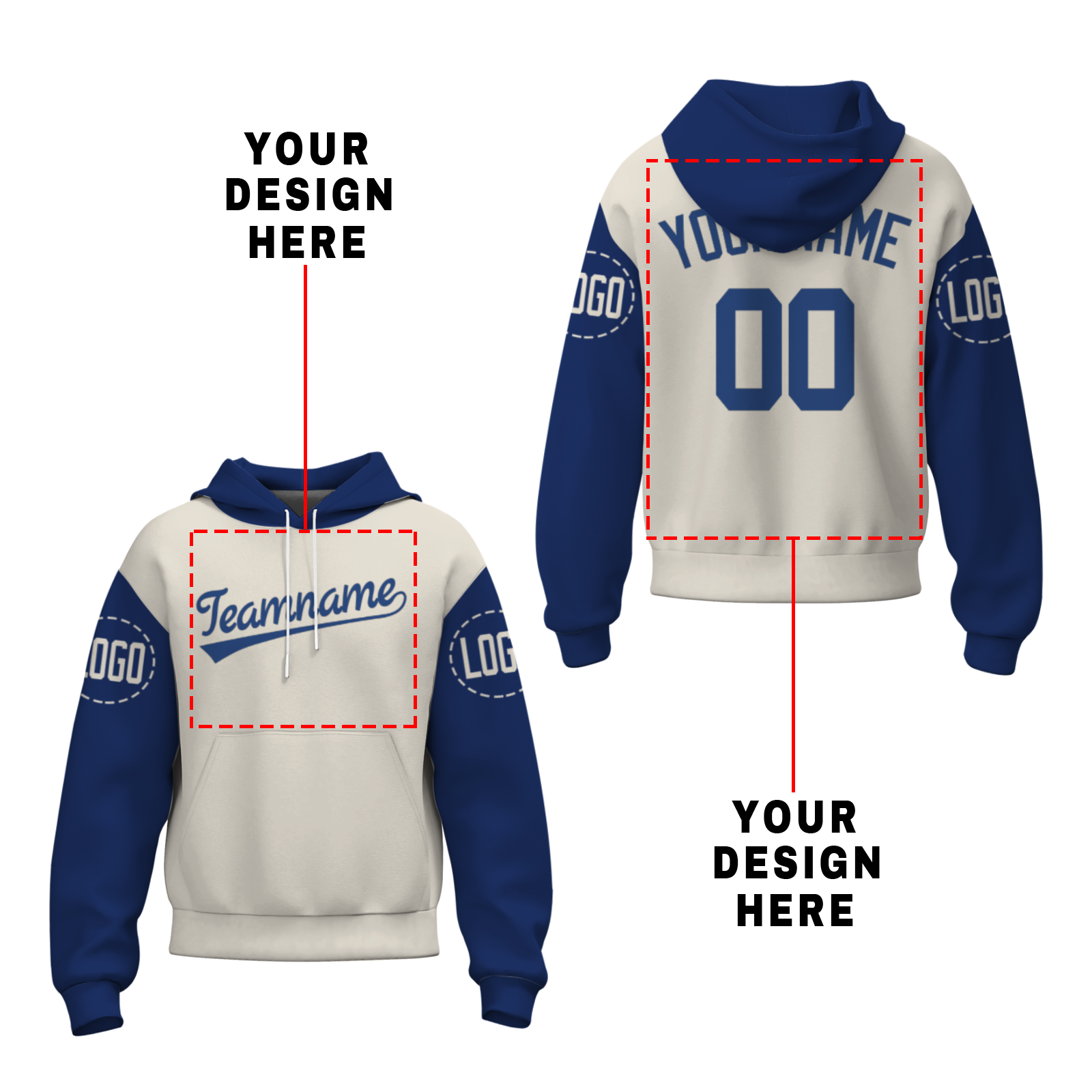 Custom Beige Blue Violet Classic Style Pullover Sport Fashion Hoodie Uniform
