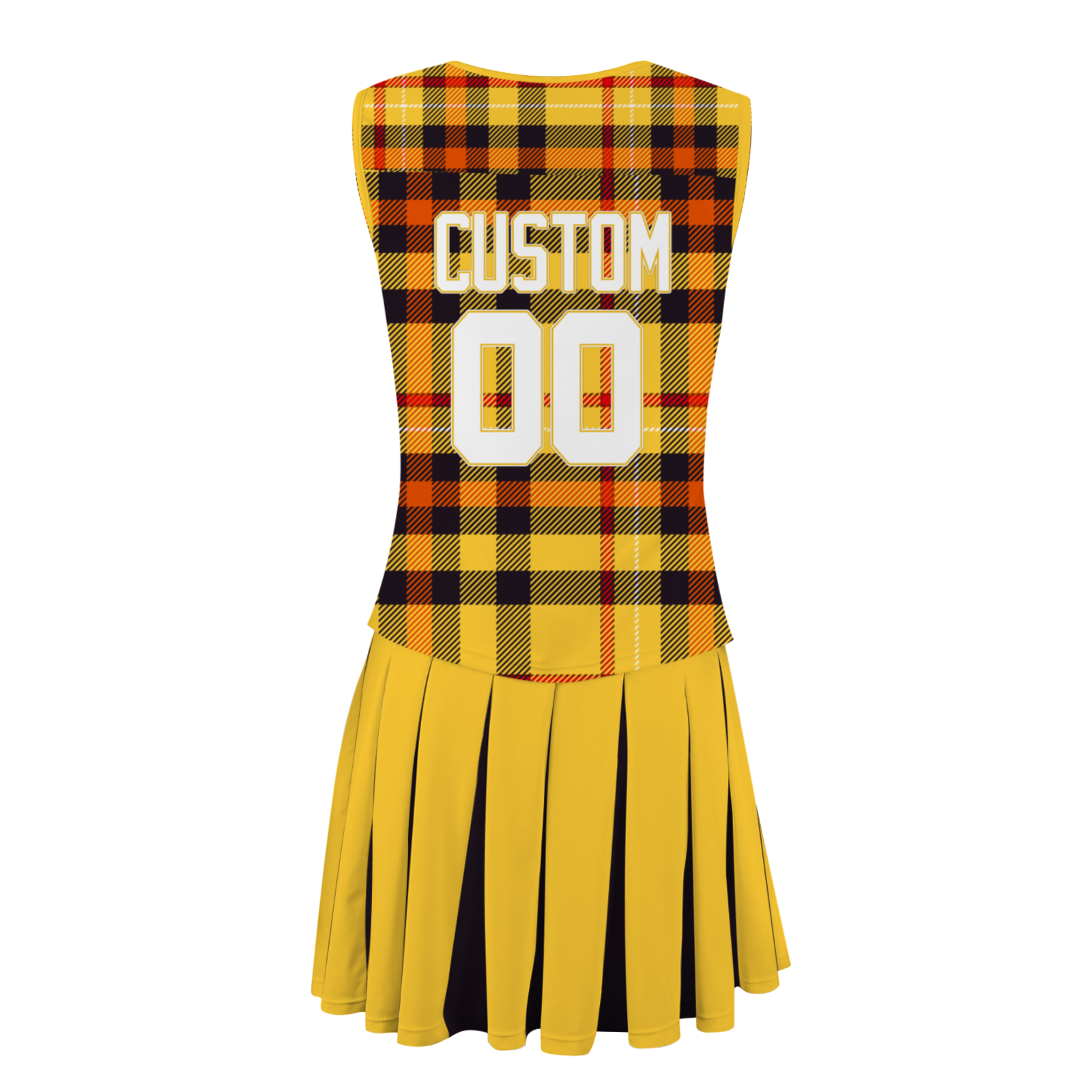 Custom Gold White-Gold Modern Style Fashion Durable Cheerleader Outfit
