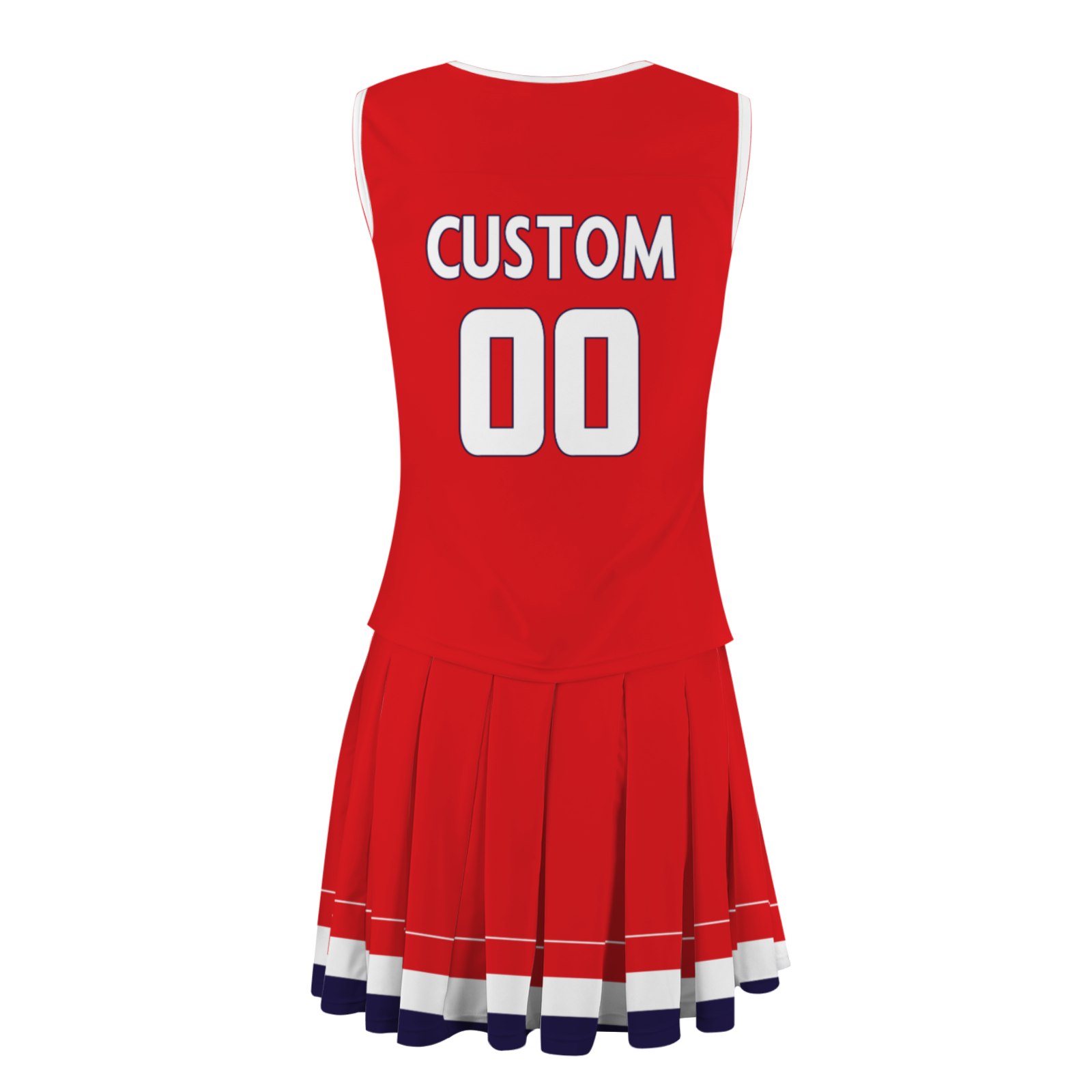 Custom Red White-Black Stylish Designs Cheerleader Apparel