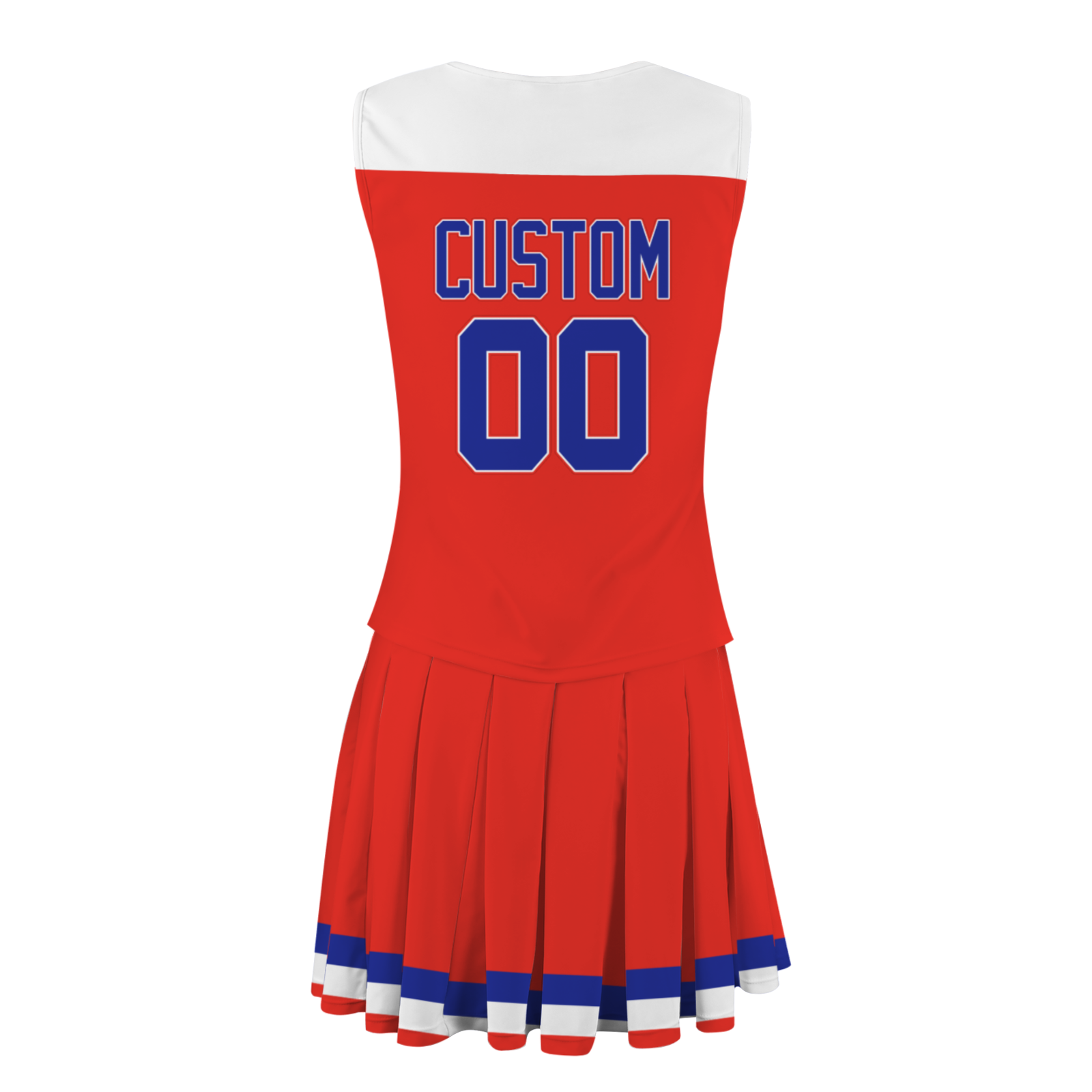 Custom Red Royal Blue-White Unique Styles High Performance Cheer Uniforms