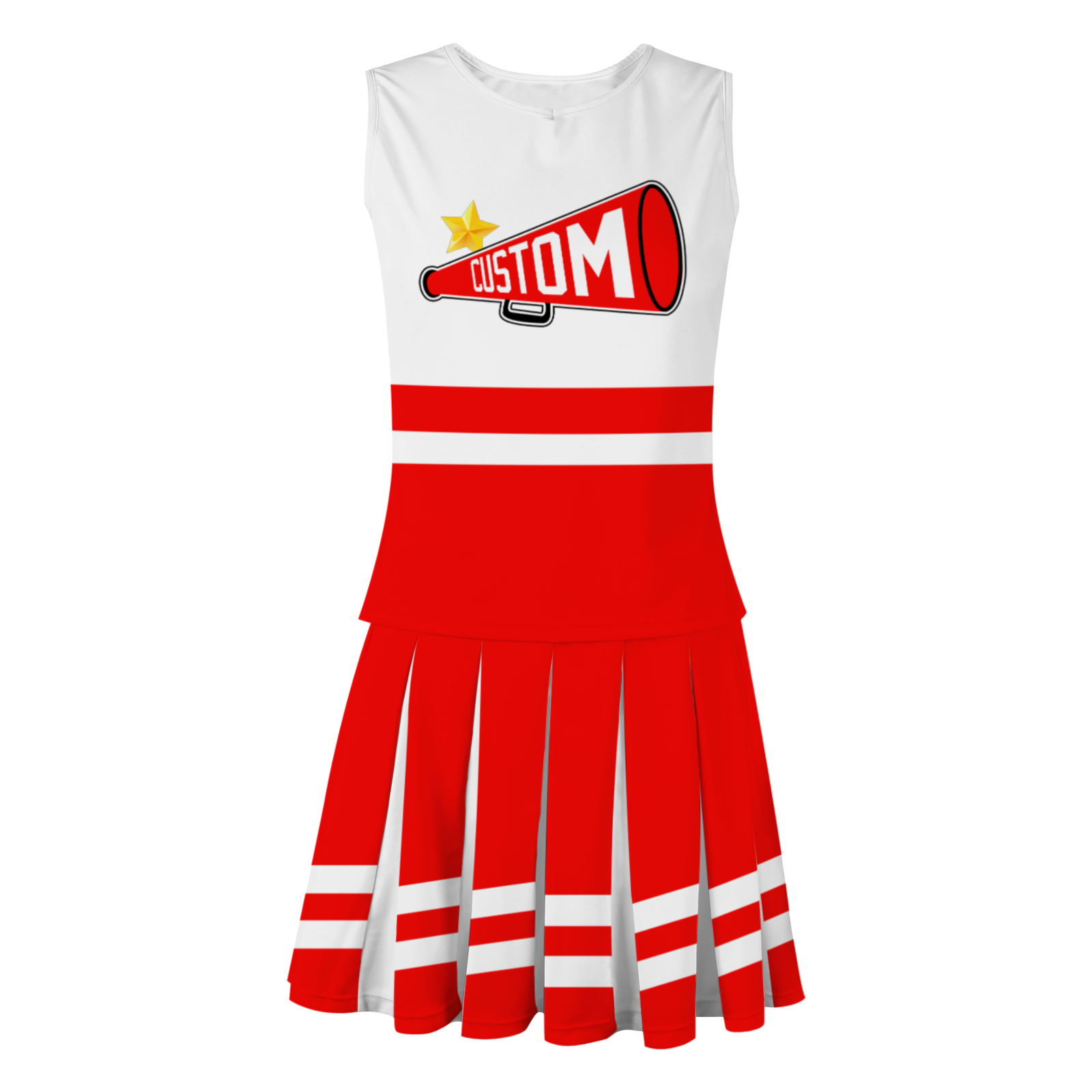Custom Red Black-White Unique Styles High Performance Cheer Uniforms