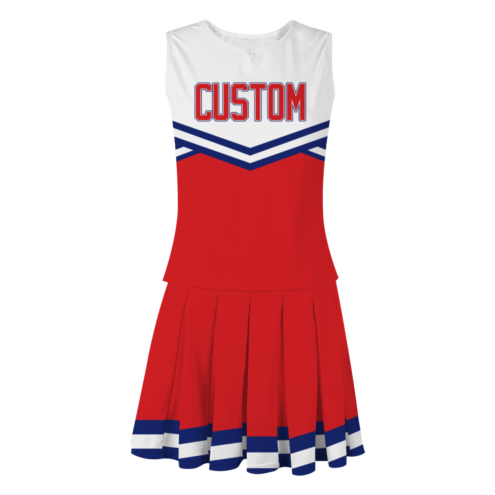 Custom Red Red-Blue Unique Styles High Performance Cheer Uniforms