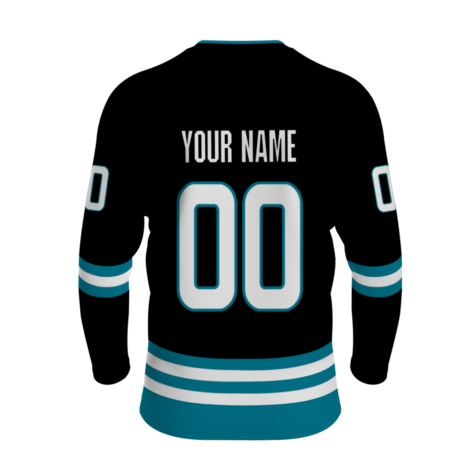 Custom Black Blue - White Personalized Fashion Classical Style Hockey Jersey