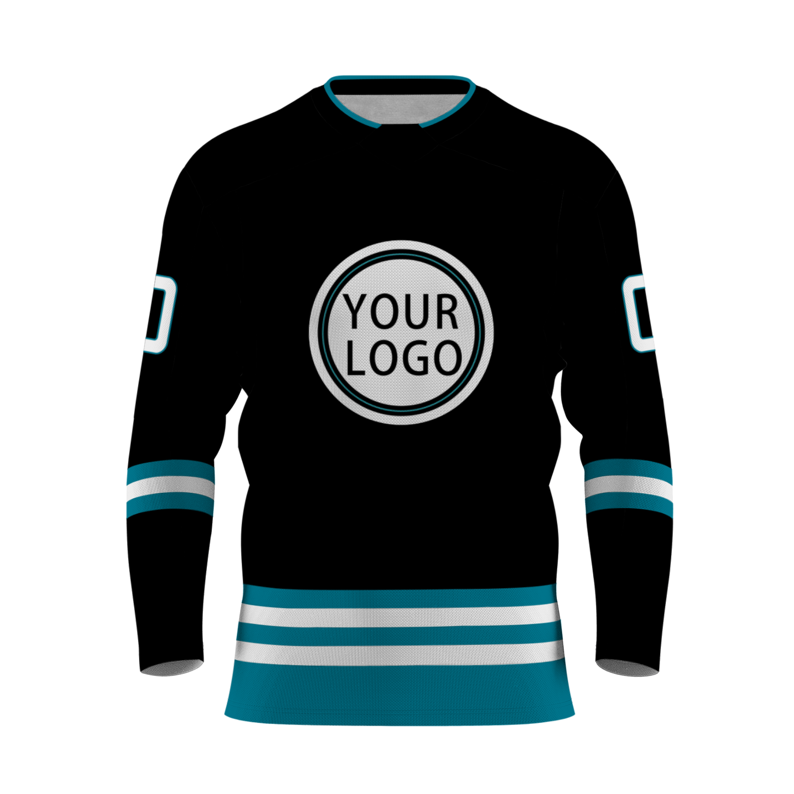 Custom Black Blue - White Personalized Fashion Classical Style Hockey Jersey