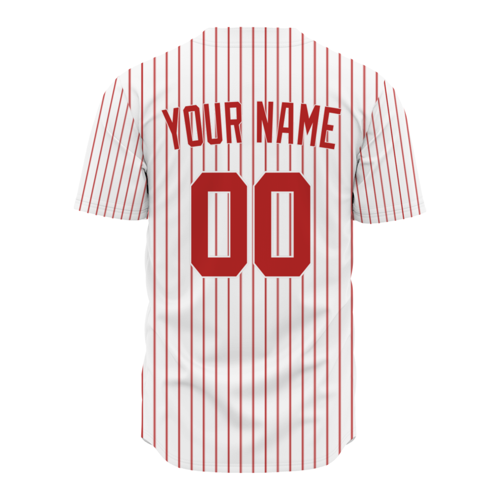 Custom White Red Stripes Solider Classic Style Authentic Baseball Sports Jersey