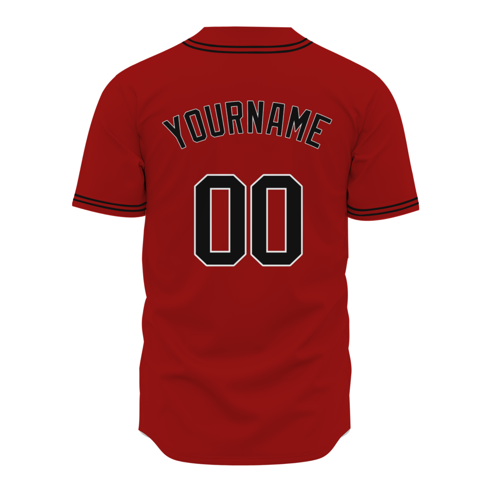 Custom Red Black  Authentic Baseball Jersey Personalized Fashion Design Classic Style
