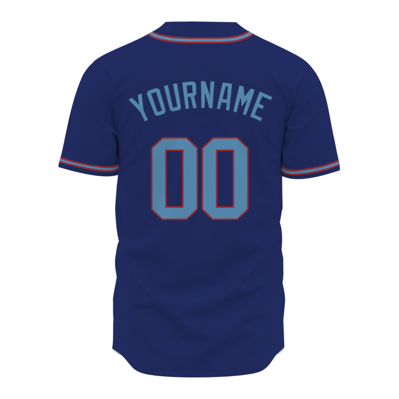 Custom Purple Blue Classic Style Fashion Design Full Button Baseball Jersey