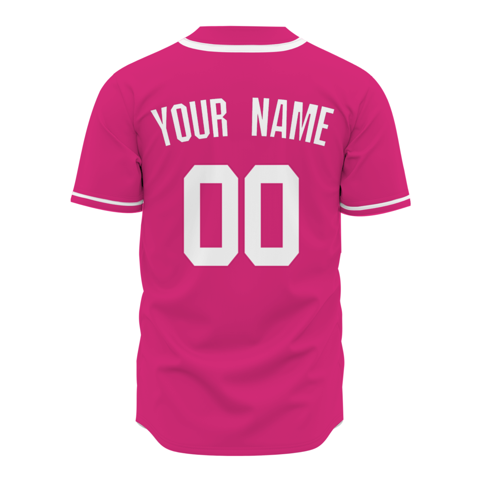 Custom Pink White Classic Style Authentic Baseball Jersey