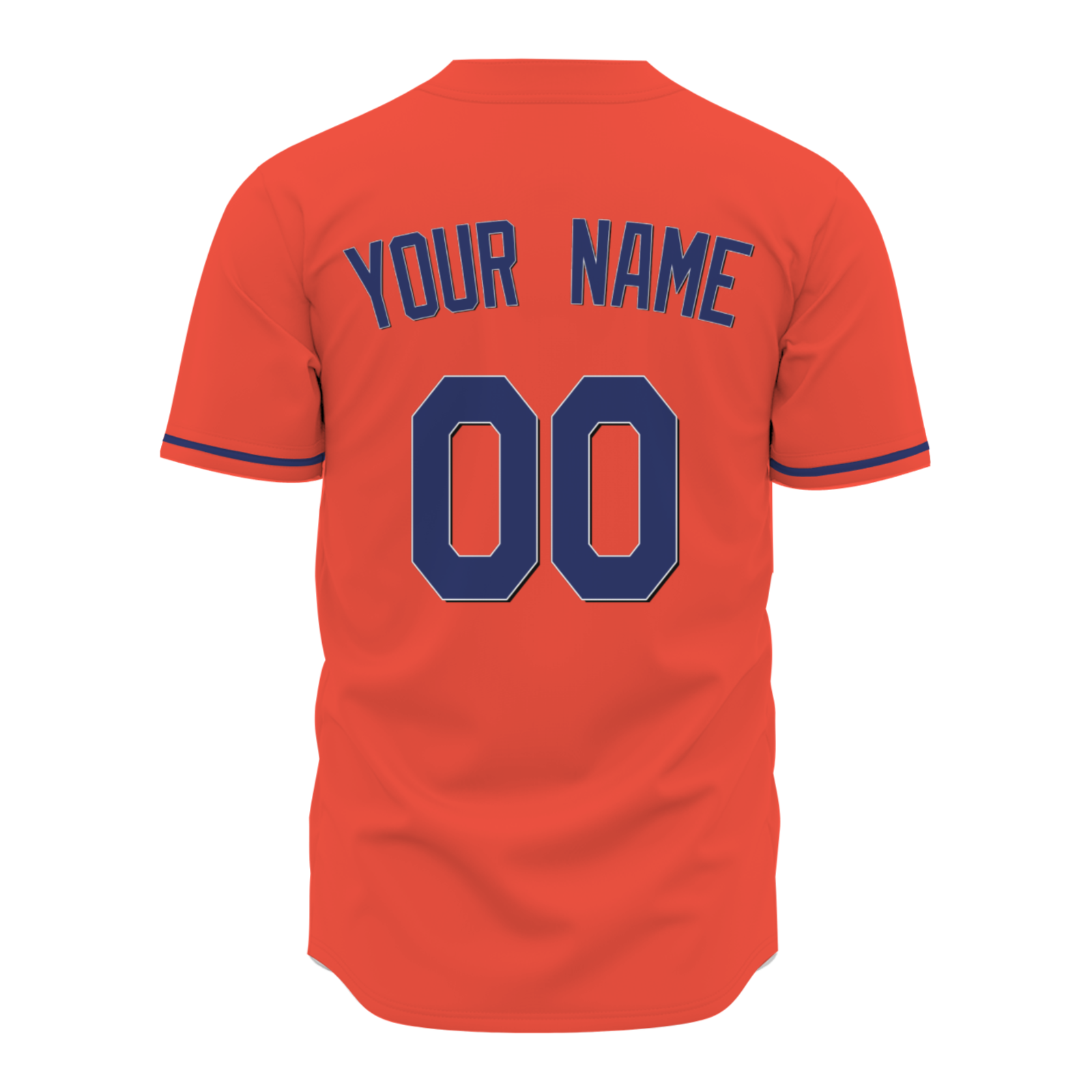 Custom Orange Blue Classic Style Authentic Baseball Jersey