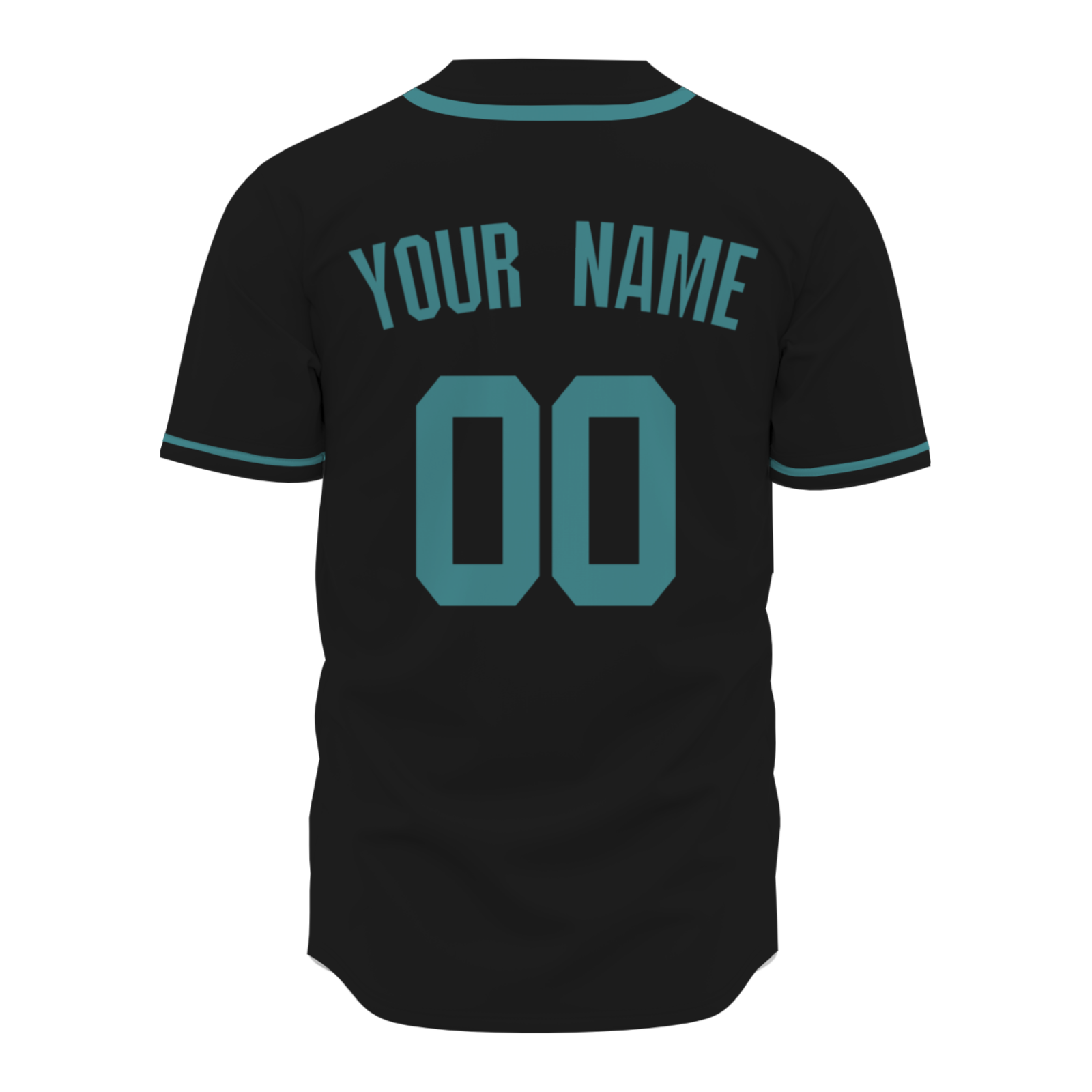 Custom Black Green Classic Style Button Down Fashion Design Baseball Jersey